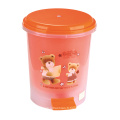 Cute Imprimé Design Plastic Pedal Dustbin (YW0087)